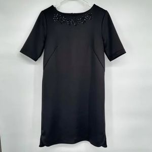 New Cynthia Rowley Black Jeweled Sheath Dress